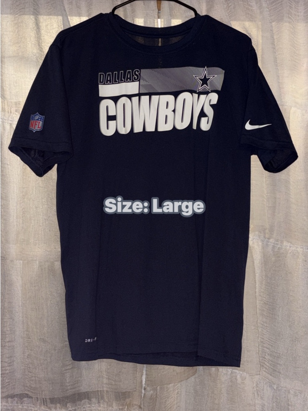 Nike Navy Blue Dallas Cowboys Graphic Tee